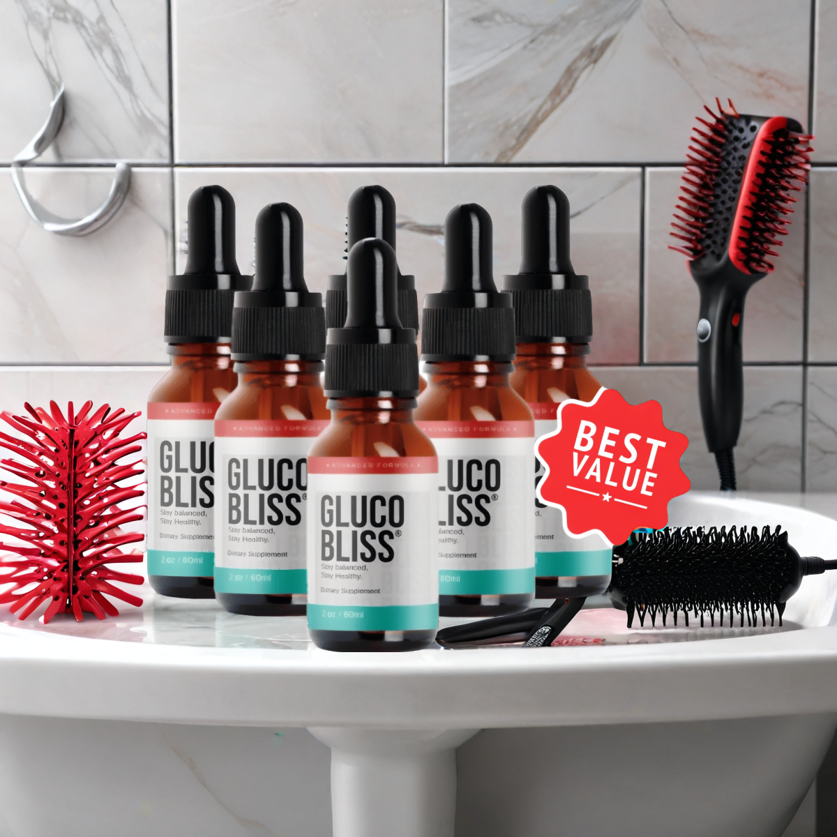 Gluco Bliss 3 bottles - (3  bottles)